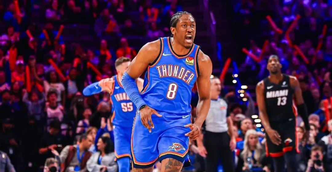 雷霆对热火横扫取得第一胜新星库兹马模糊未来的简单介绍