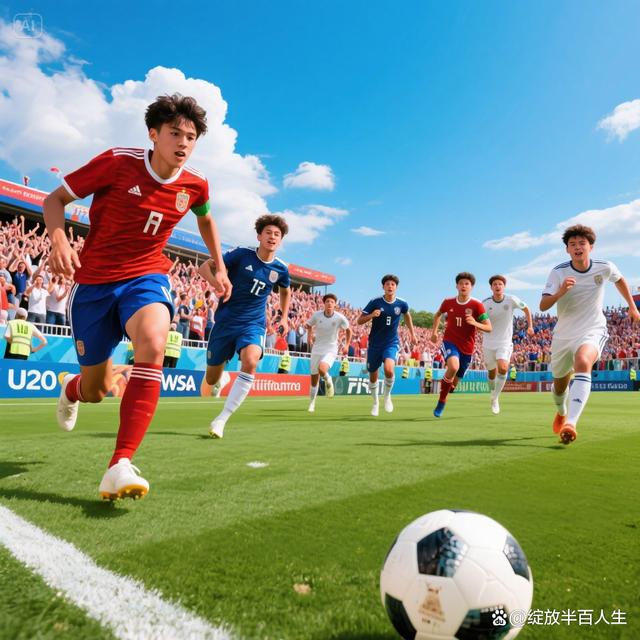 足球赛事中一位优秀球员绽放光芒